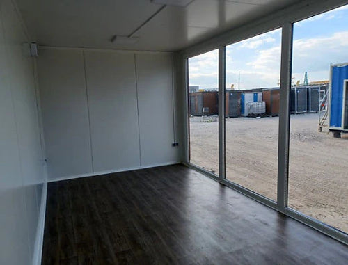CONTENEDOR DE OFICINA OPEN SPACE 3 X 6 CON VITRINAS - Imagen 5