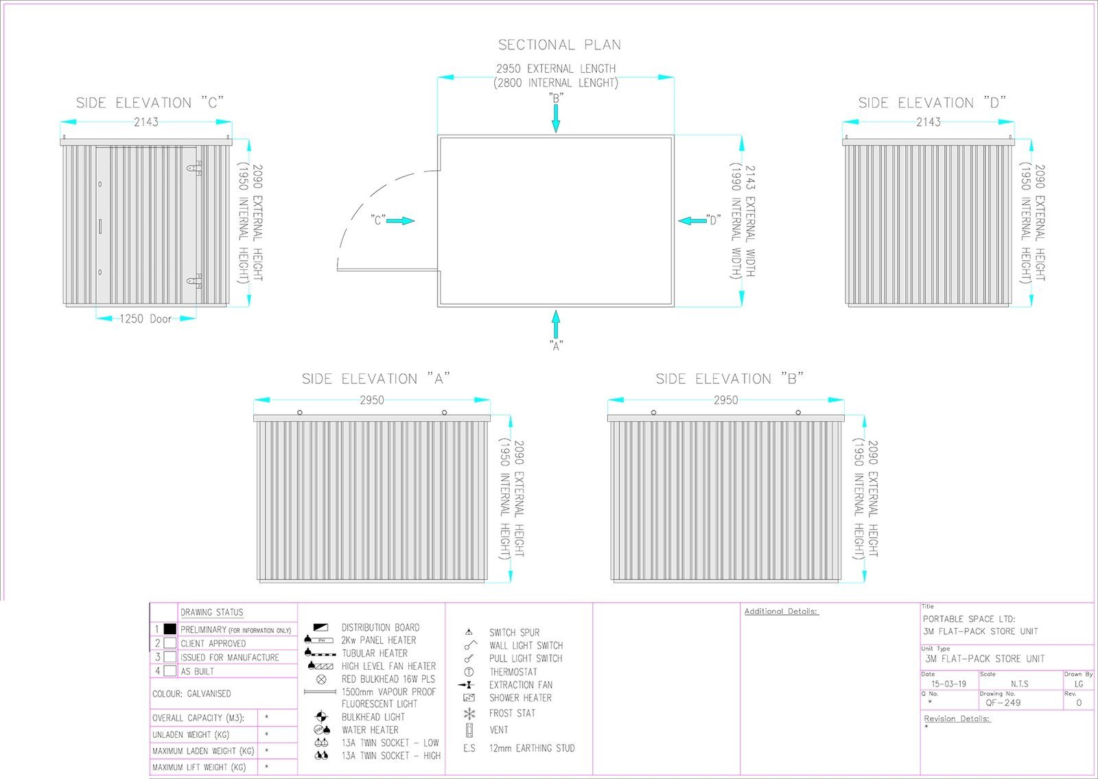 CONTENEDOR DE ALMACENAMIENTO FLAT PACK 3M X 2.1M – GALVANIZADO - Imagen 7