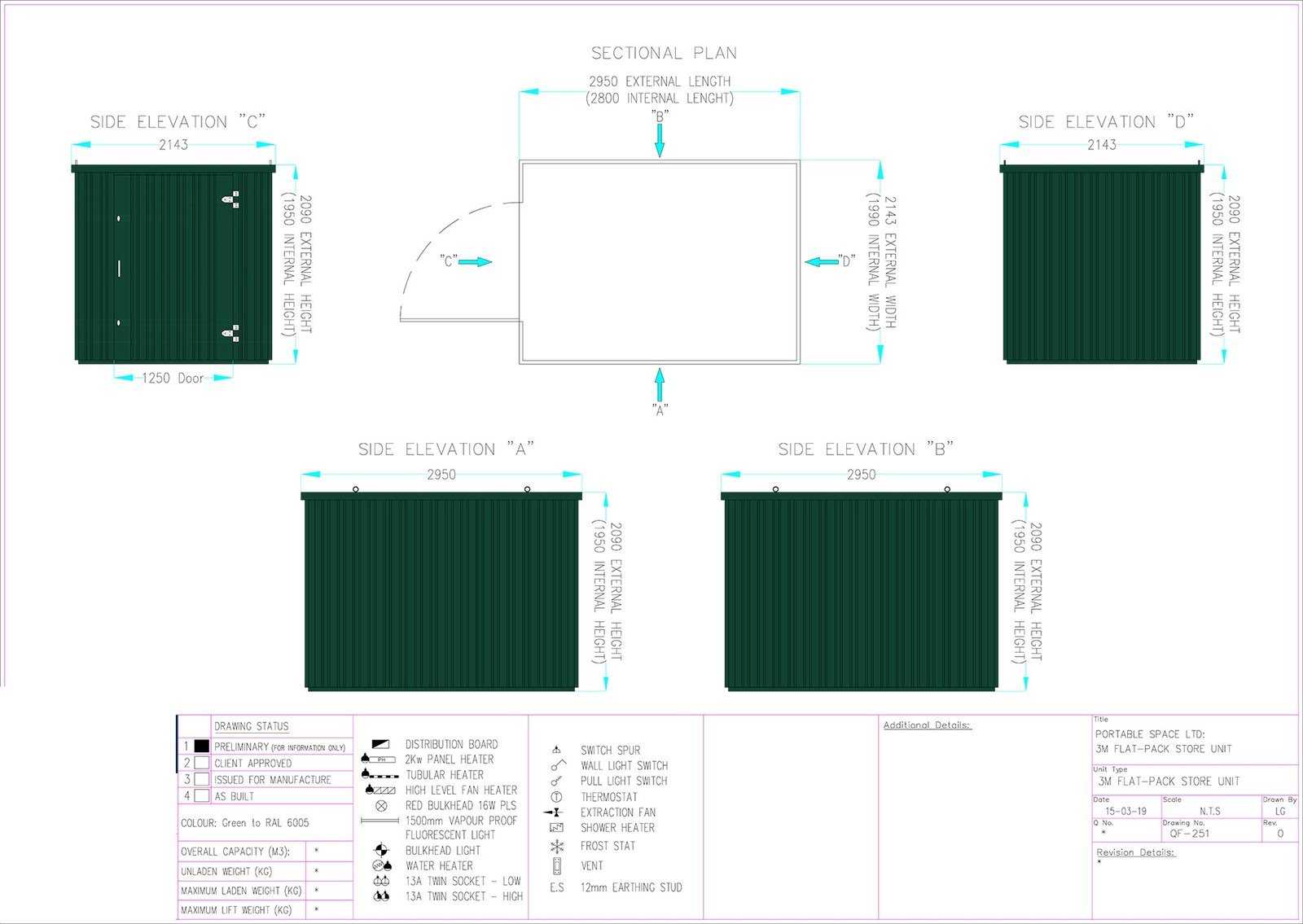 CONTENEDOR DE ALMACENAMIENTO PLANO DE 3M X 2,1M - Imagen 6