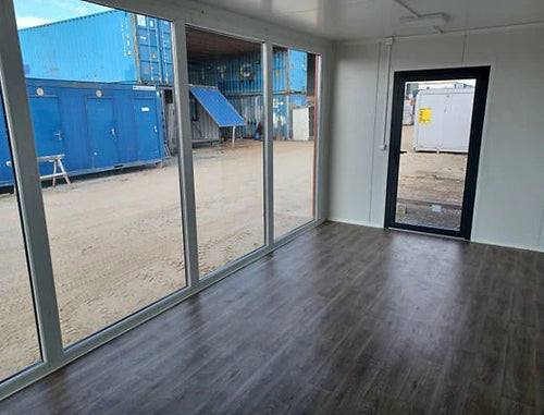 CONTENEDOR DE OFICINA OPEN SPACE 3 X 6 CON VITRINAS - Imagen 7