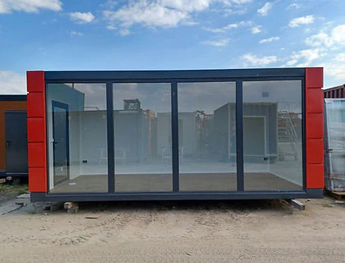 CONTENEDOR DE OFICINA OPEN SPACE 3 X 6 CON VITRINAS - Imagen 3