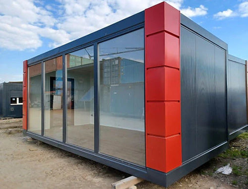 CONTENEDOR DE OFICINA OPEN SPACE 3 X 6 CON VITRINAS - Imagen 2