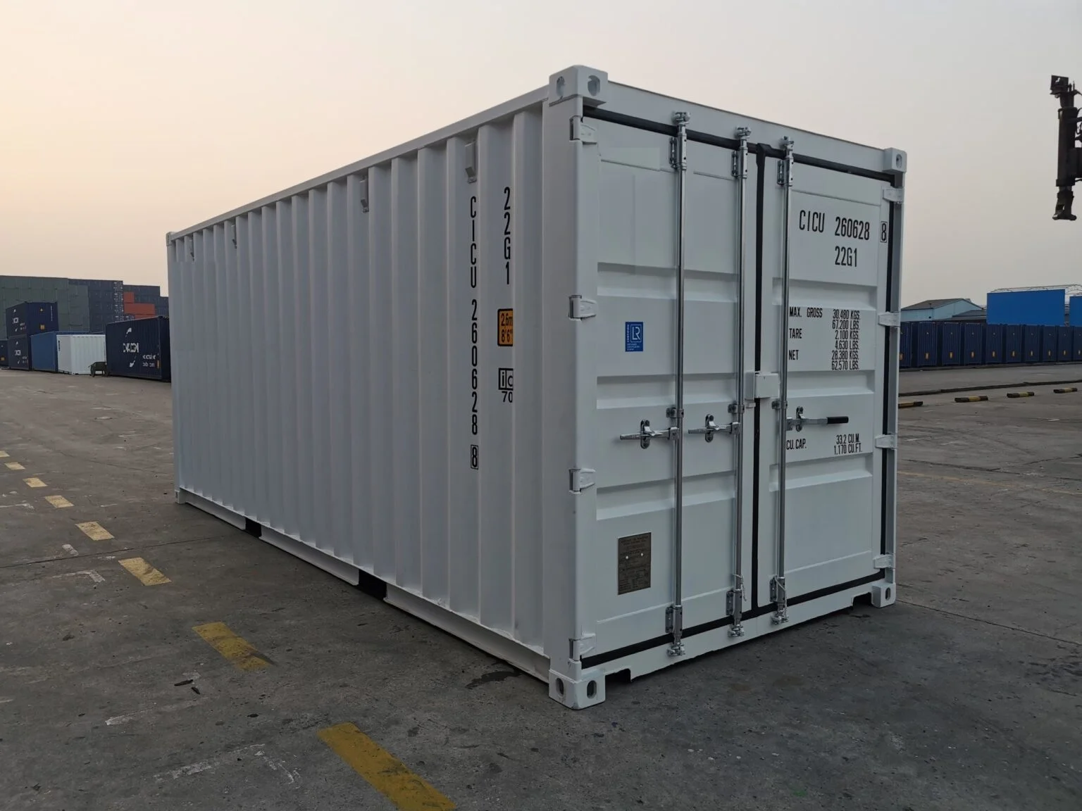 Contenedor marítimo de 20′ DRY 1st trip «Easy Open Door».