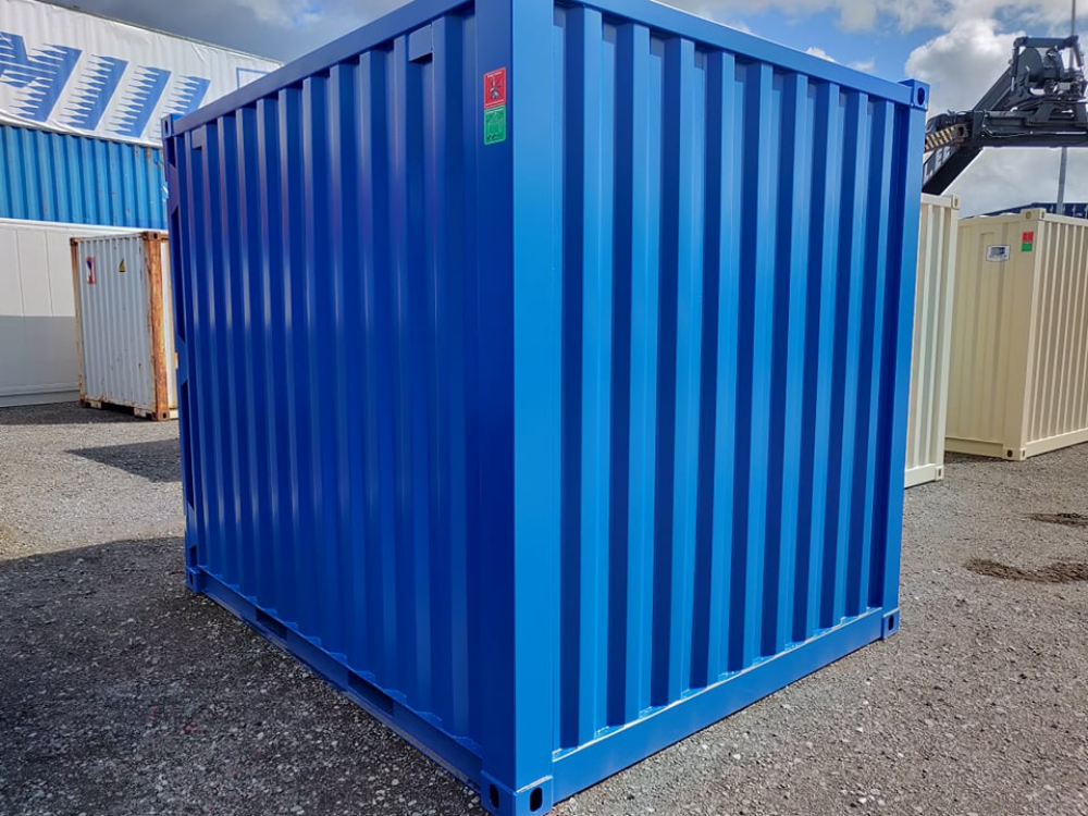 Nuevo contenedor 10′ (3 metros) – MIIU134499 azul - Imagen 2