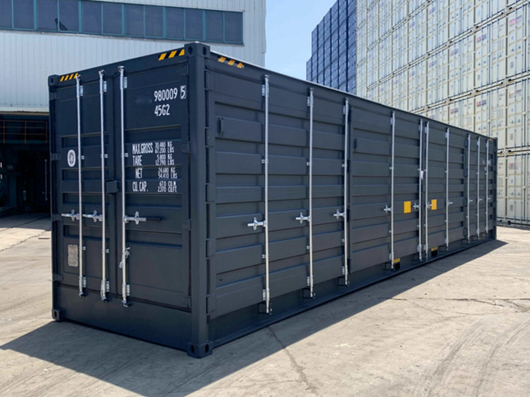 Contenedor 40’HC Puerta lateral RAL 7016 - Imagen 2